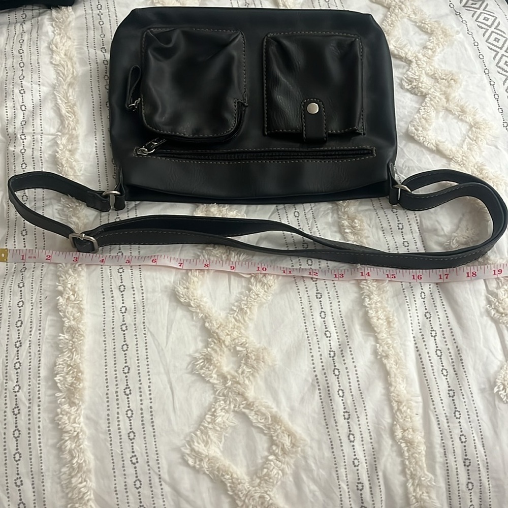 relic faux black leather crossbody purse - Picture 9 of 11